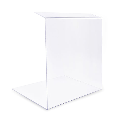 Spuckschutz Typ 2 – hoher Thekenaufsatz aus Plexiglas