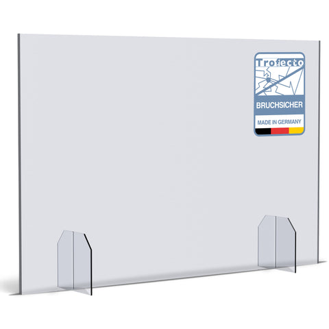Spuckschutz Typ 5 – platzsparender Aufsteller aus Plexiglas